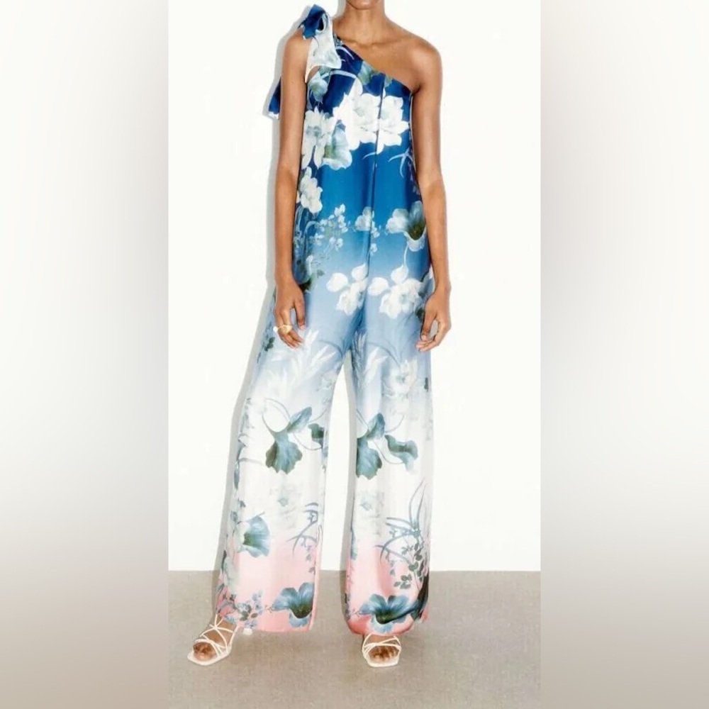 NEW WITH TAGS! ZARA Tropical Jumpsuit size XS
